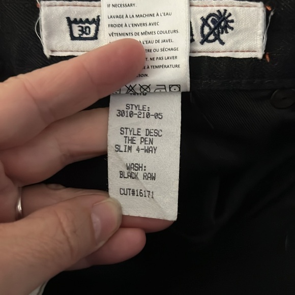 Hiroshi Kato Jean 30 X 30 Men’s Black Made in USA - Picture 9 of 9